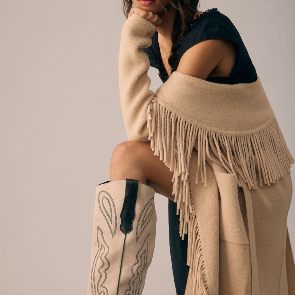 NWT NVLT Fringe Coatigan Medium